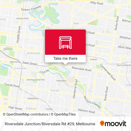 Mapa Riversdale Junction / Riversdale Rd #29