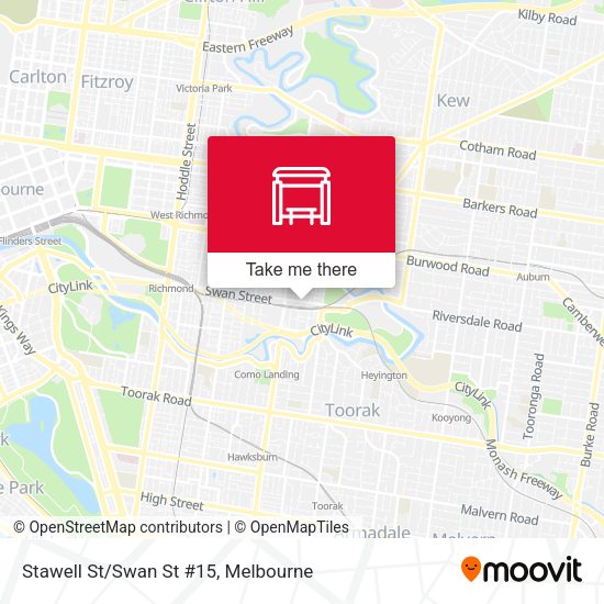 Stawell St/Swan St #15 map