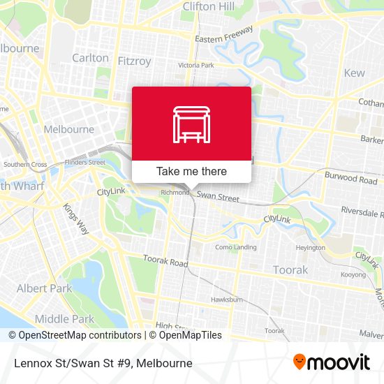 Lennox St/Swan St #9 map