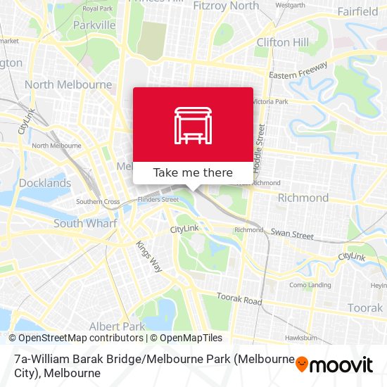 Mapa 7a-William Barak Bridge / Melbourne Park (Melbourne City)