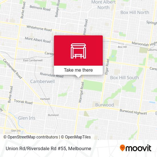 Union Rd/Riversdale Rd #55 map