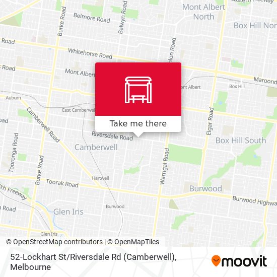 52-Lockhart St / Riversdale Rd (Camberwell) map