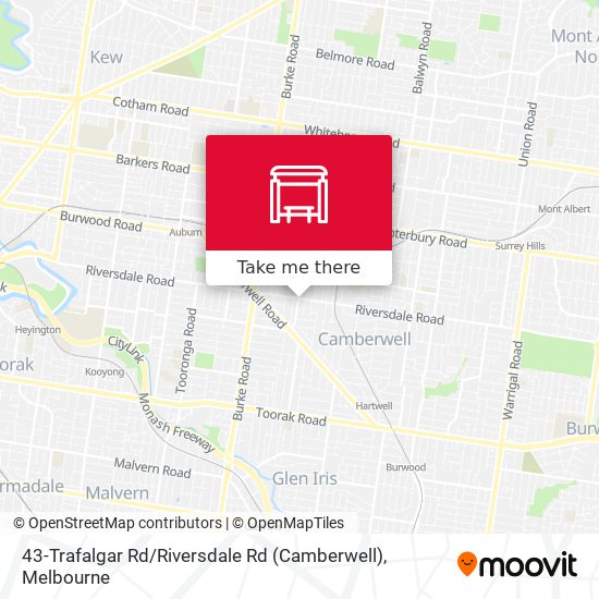 43-Trafalgar Rd / Riversdale Rd (Camberwell) map