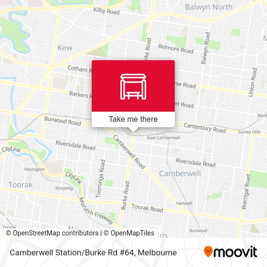 Camberwell Station / Burke Rd #64 map