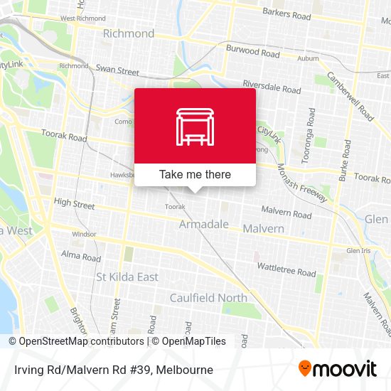 Irving Rd/Malvern Rd #39 map