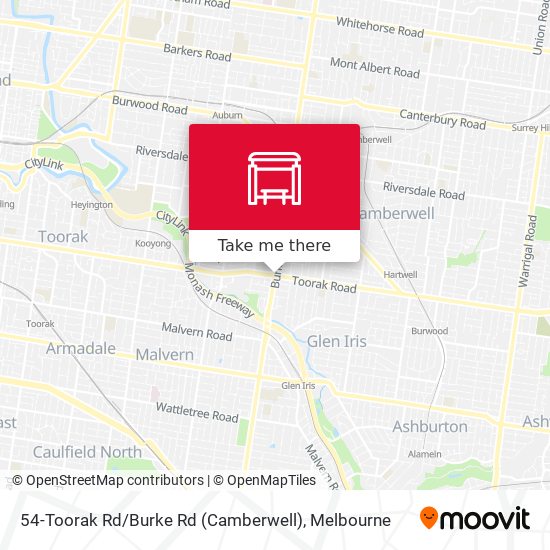 54-Toorak Rd / Burke Rd (Camberwell) map