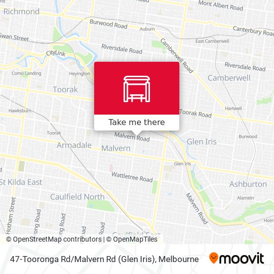 47-Tooronga Rd / Malvern Rd (Glen Iris) map