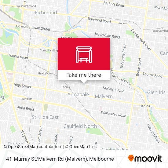 41-Murray St / Malvern Rd map