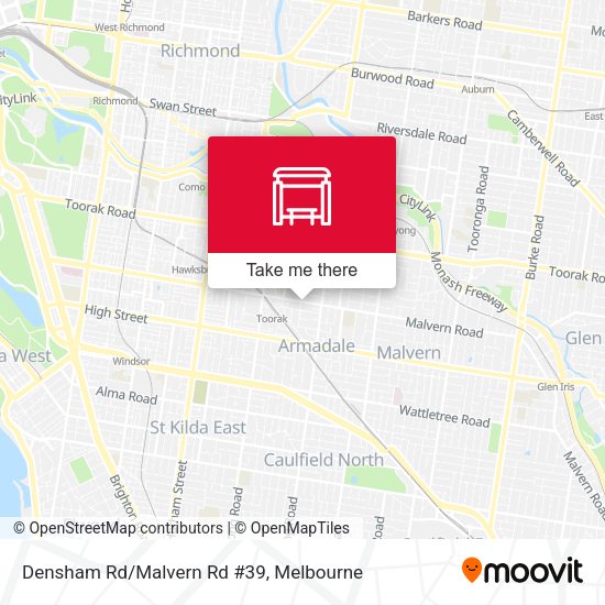 Densham Rd/Malvern Rd #39 map