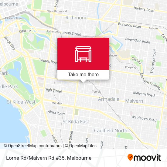 Lorne Rd/Malvern Rd #35 map