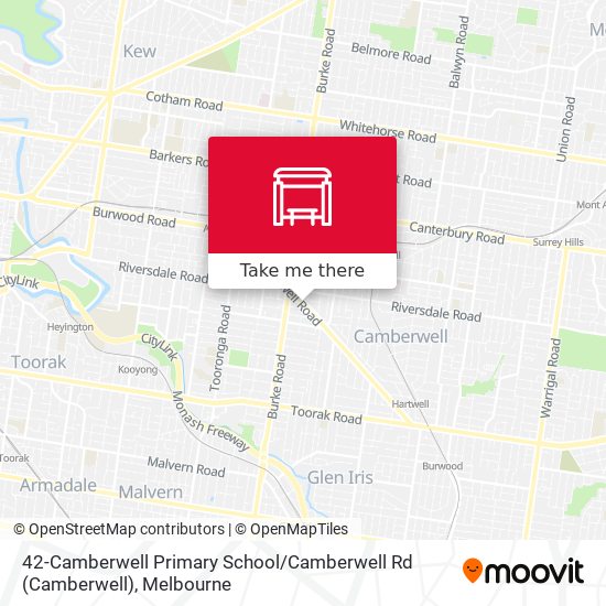 42-Camberwell Primary School / Camberwell Rd map