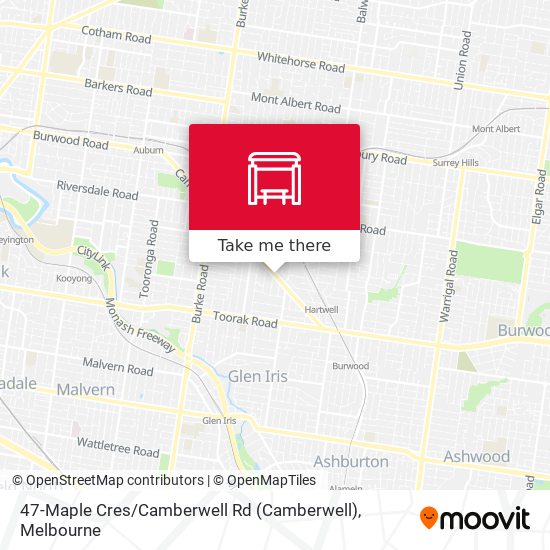 47-Maple Cres / Camberwell Rd map