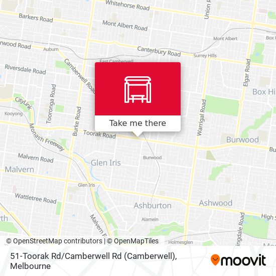 51-Toorak Rd / Camberwell Rd map