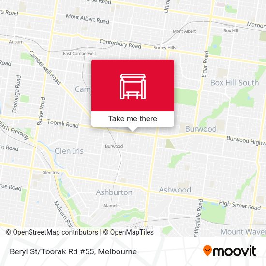 Beryl St/Toorak Rd #55 map