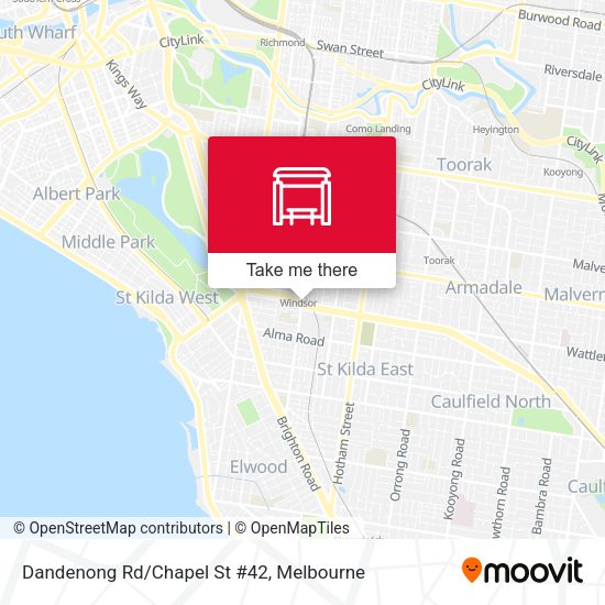 Dandenong Rd/Chapel St #42 map