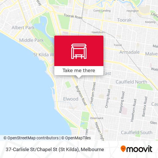 37-Carlisle St / Chapel St (St Kilda) map