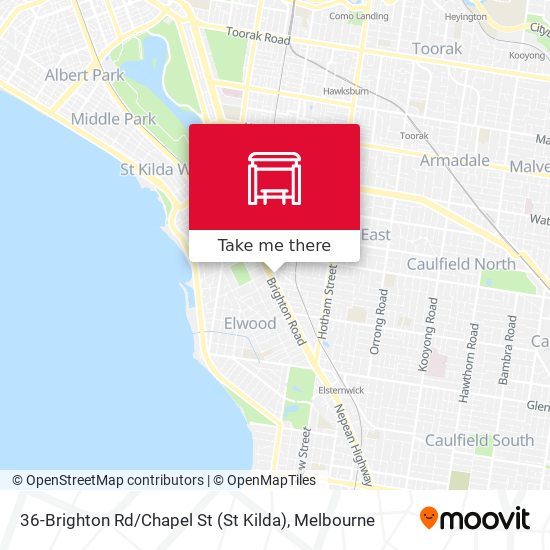 36-Brighton Rd / Chapel St (St Kilda) map