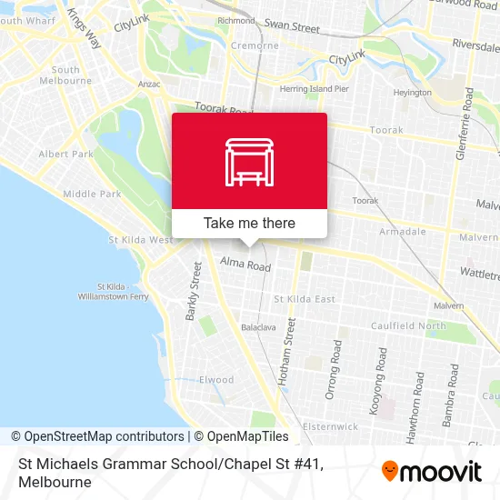 Mapa St Michaels Grammar School / Chapel St #41