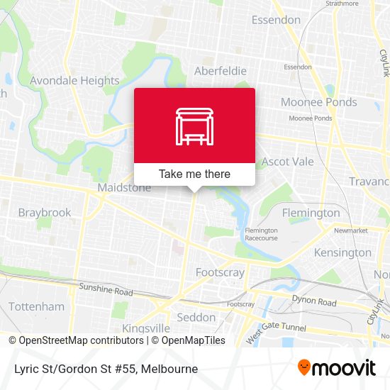Lyric St/Gordon St #55 map