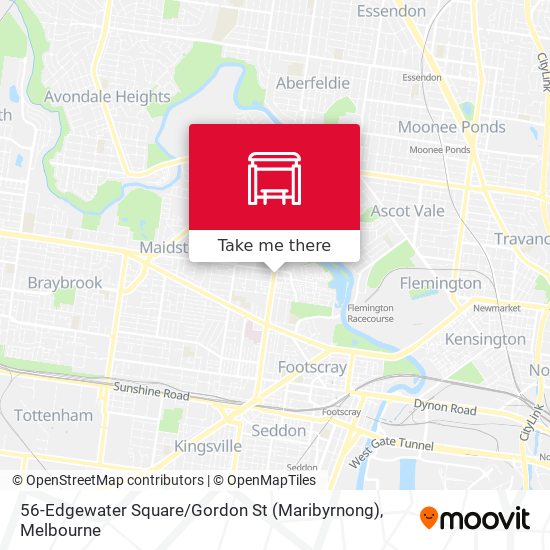 Mapa 56-Edgewater Square / Gordon St (Maribyrnong)