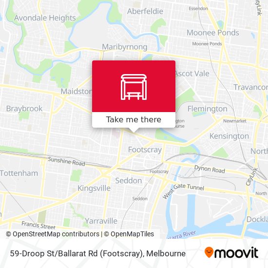 Mapa 59-Droop St / Ballarat Rd (Footscray)