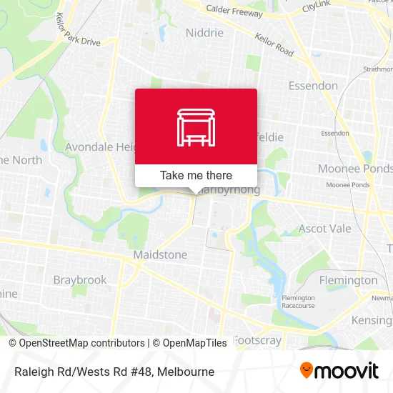 Mapa Raleigh Rd/Wests Rd #48