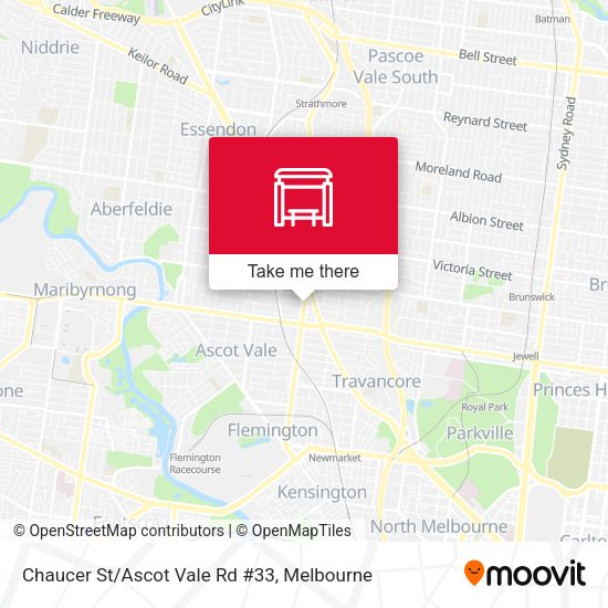 Chaucer St/Ascot Vale Rd #33 map