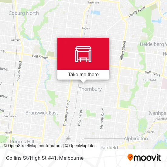 Collins St/High St #41 map