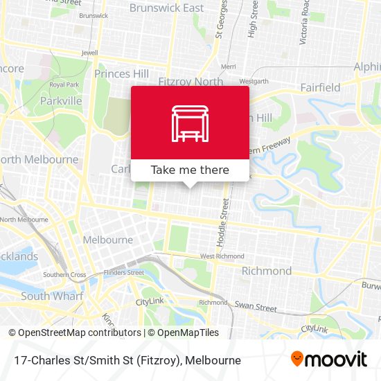 17-Charles St / Smith St (Fitzroy) map