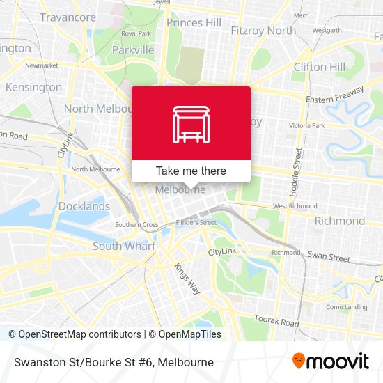 Swanston St/Bourke St #6 map