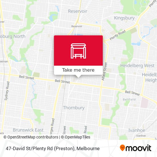 47-David St / Plenty Rd (Preston) map