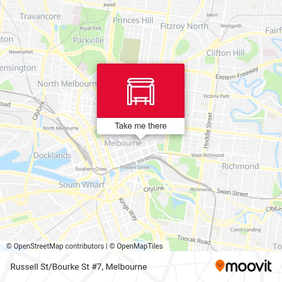 Mapa Russell St/Bourke St #7