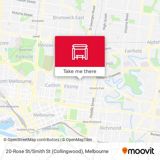 20-Rose St / Smith St (Collingwood) map