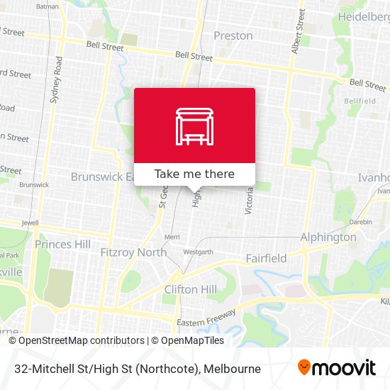 32-Mitchell St / High St (Northcote) map