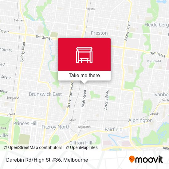 Darebin Rd/High St #36 map