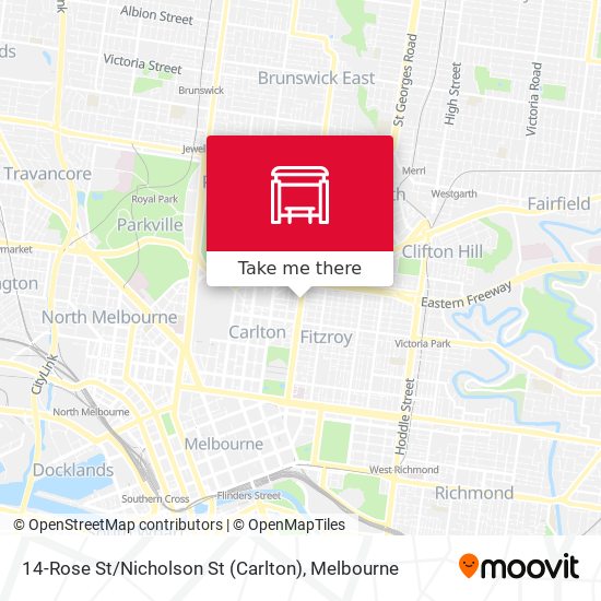 14-Rose St / Nicholson St (Carlton) map