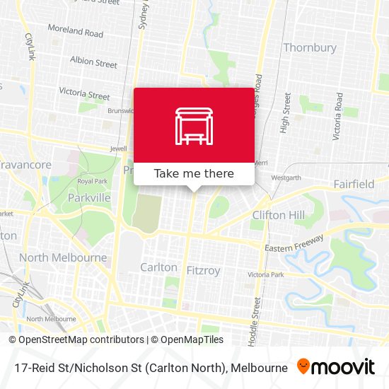 17-Reid St / Nicholson St (Carlton North) map