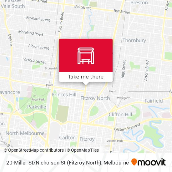 20-Miller St / Nicholson St (Fitzroy North) map