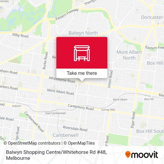 Balwyn Shopping Centre / Whitehorse Rd #48 map