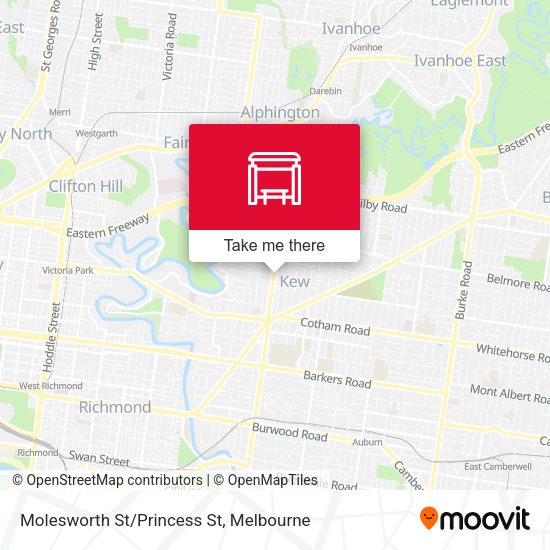 Molesworth St/Princess St map