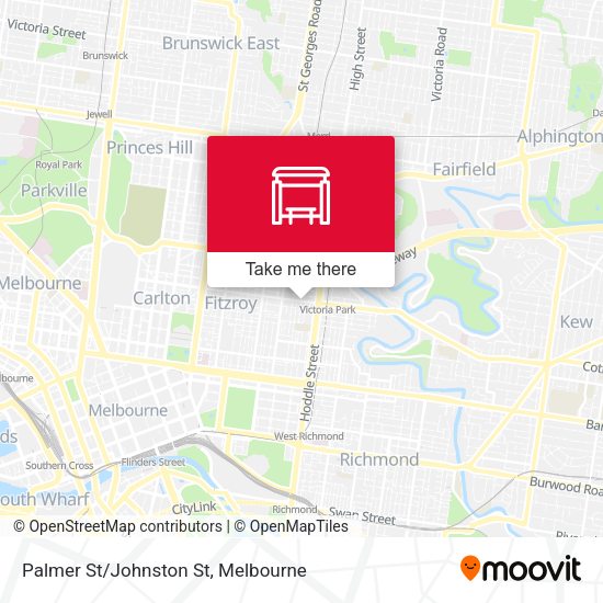 Palmer St/Johnston St map