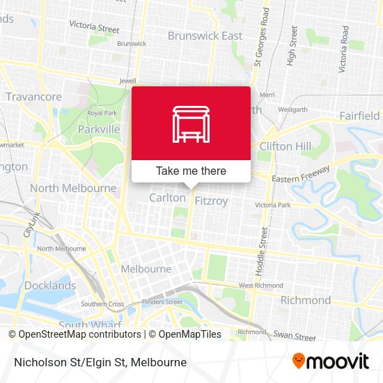Nicholson St/Elgin St map