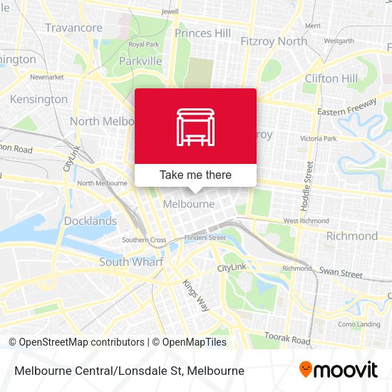 Melbourne Central/Lonsdale St map