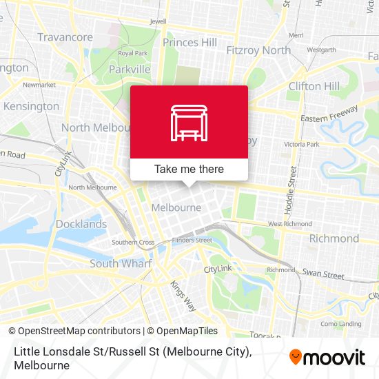 Little Lonsdale St / Russell St (Melbourne City) map