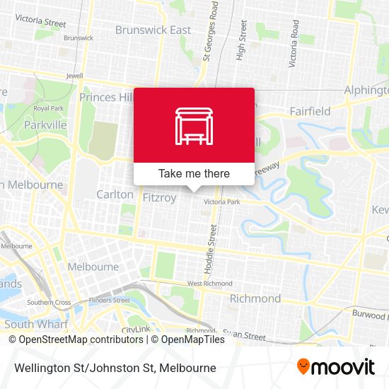 Wellington St/Johnston St map
