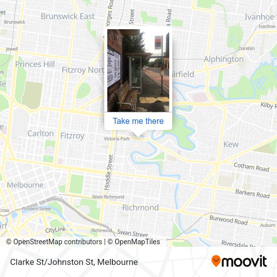 Clarke St/Johnston St map