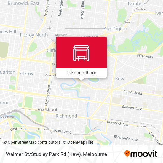 Walmer St / Studley Park Rd (Kew) map