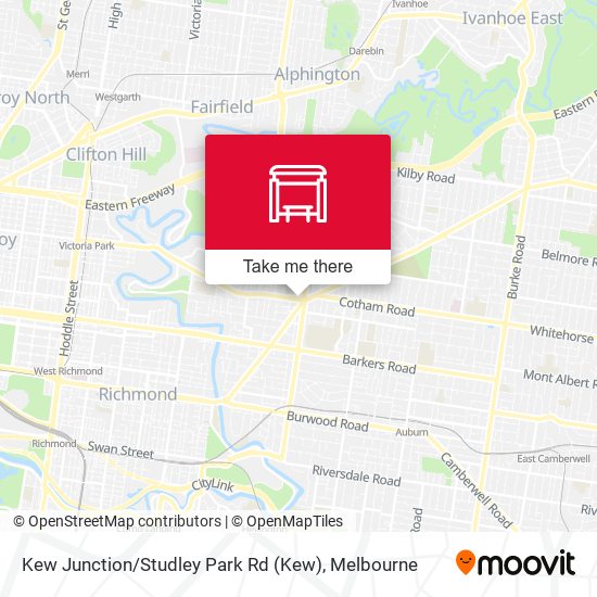 Kew Junction / Studley Park Rd map