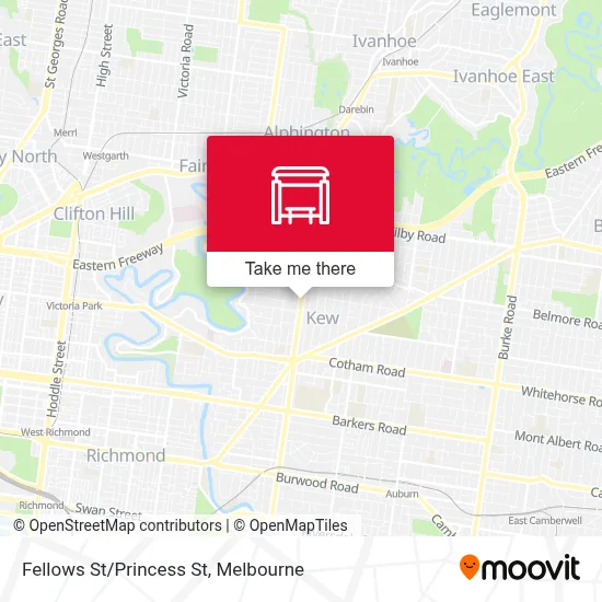 Mapa Fellows St/Princess St