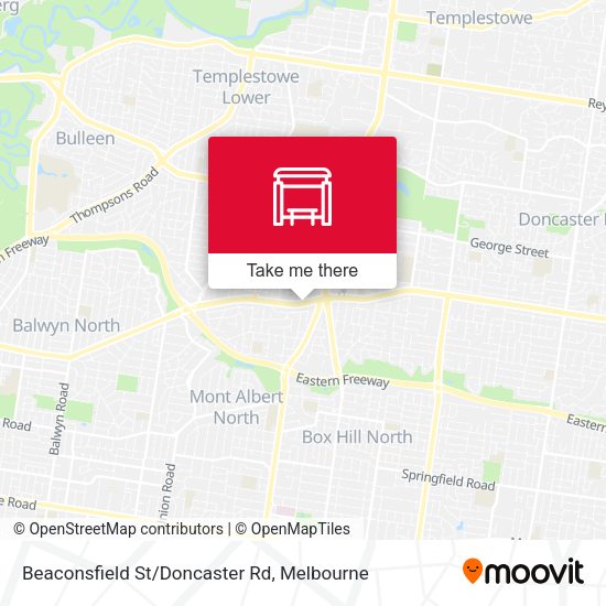 Beaconsfield St/Doncaster Rd map